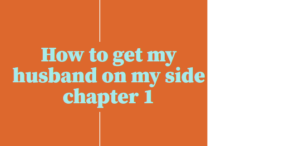 How to get my husband on my side chapter 1